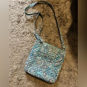 Vera Bradley Blue Paisley Crossbody Bag